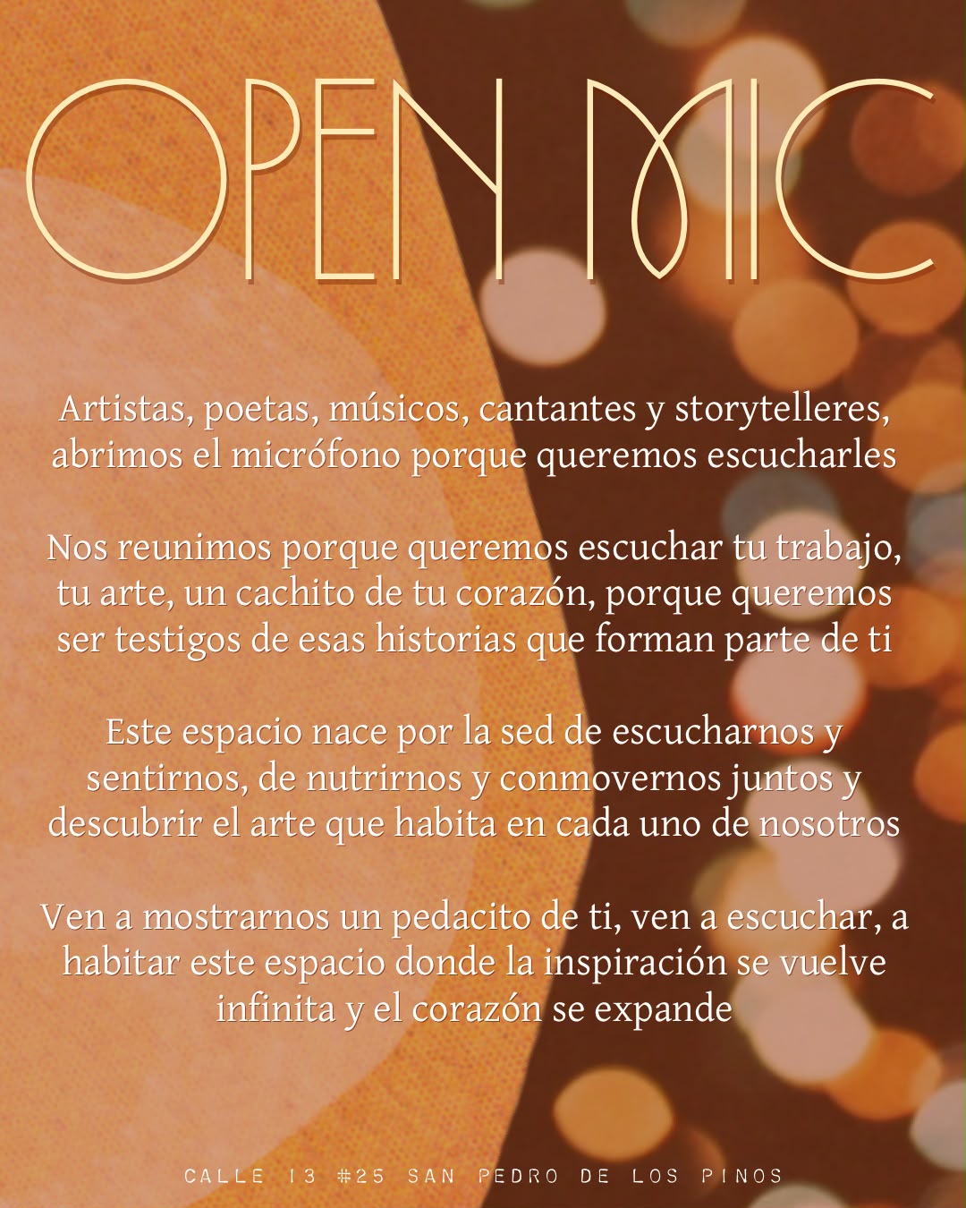 Encuentro Artístico Open Mic | Sala Marte