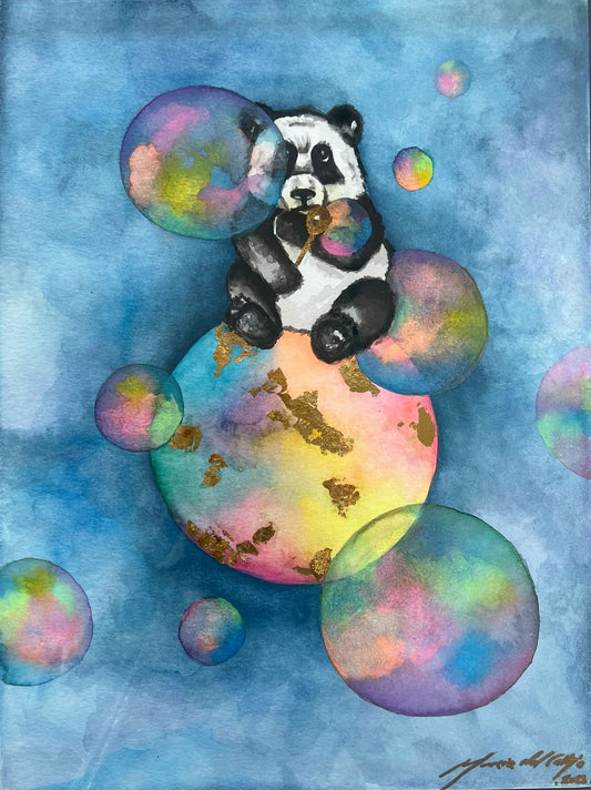 Cuadro artistico - Panda Love