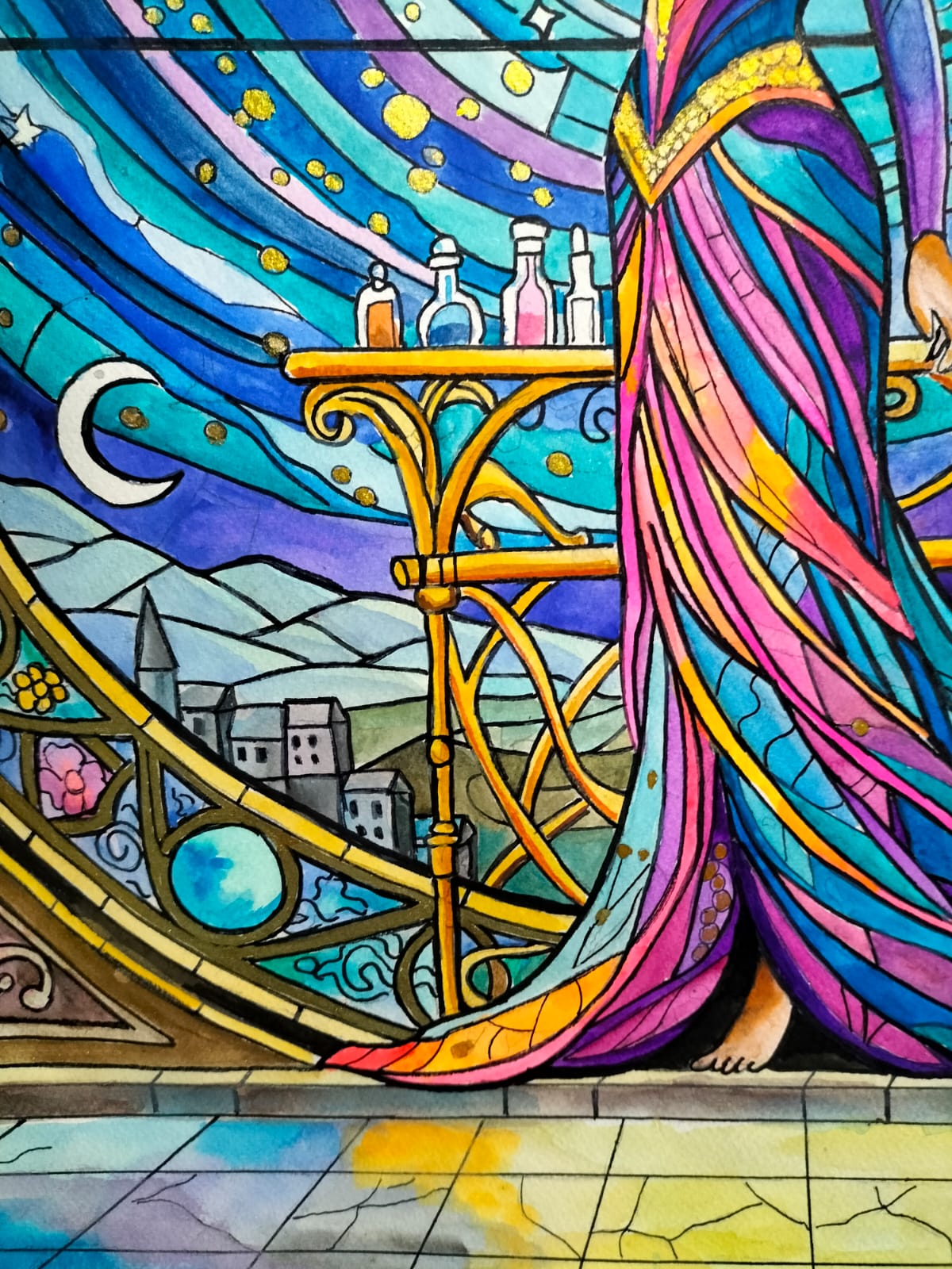 Obra de arte original- Pintando luz