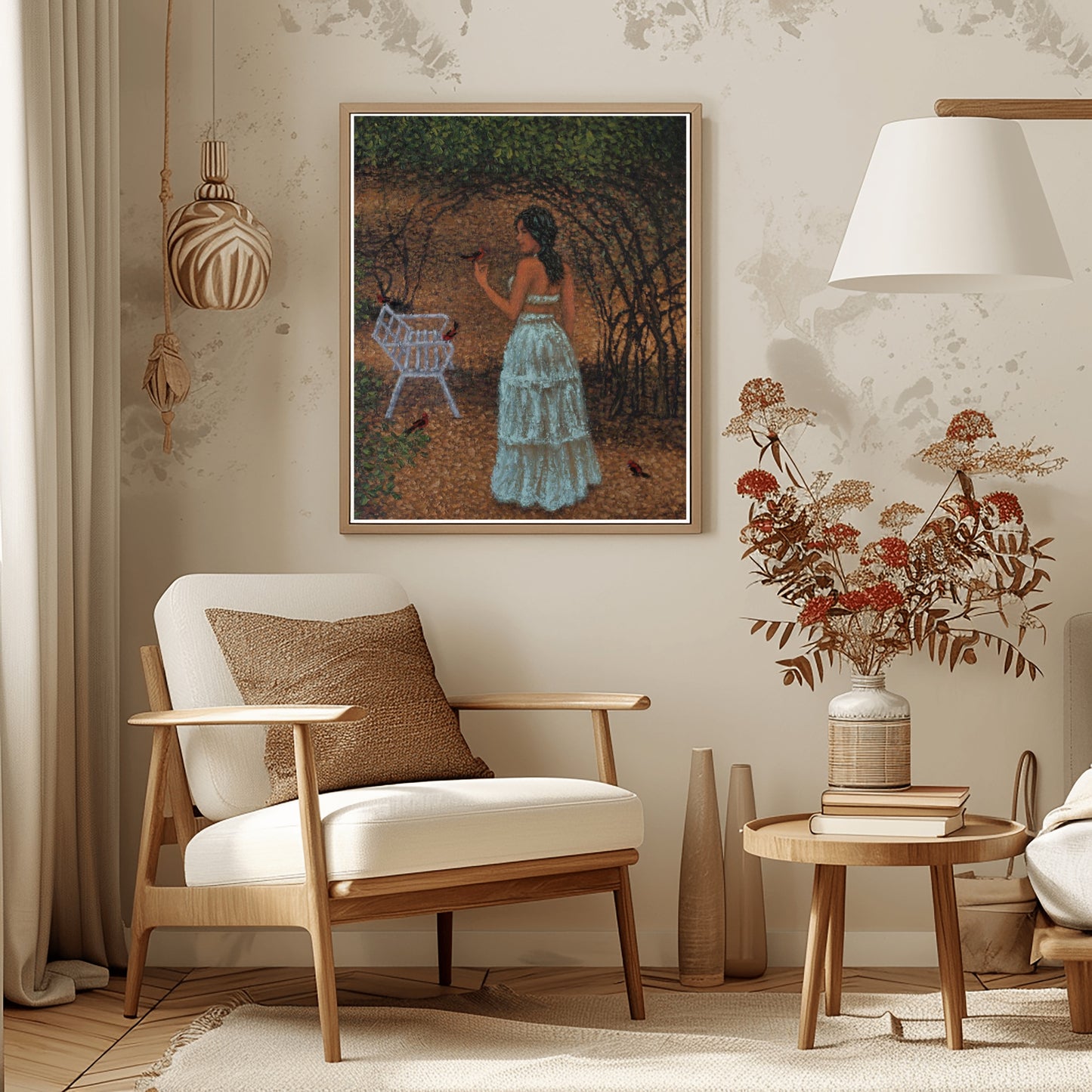 Arte moderno - paseo en el parque