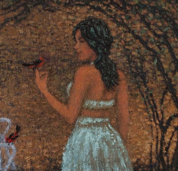 Arte moderno - paseo en el parque