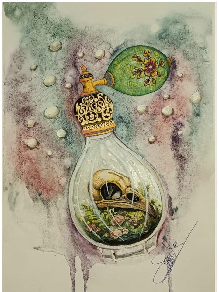 Cuadro decorativo - Perfume de cuervo
