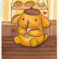 Pompomboba | Original Kawaii Café Watercolour Painting