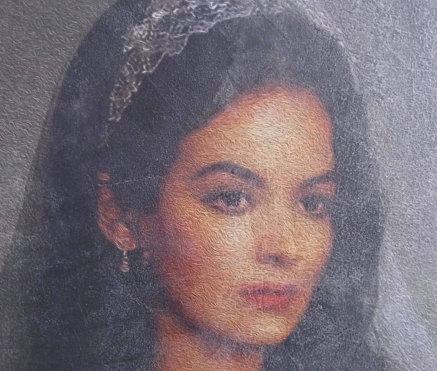 Obra de arte original - Maria Félix con vestido de novia
