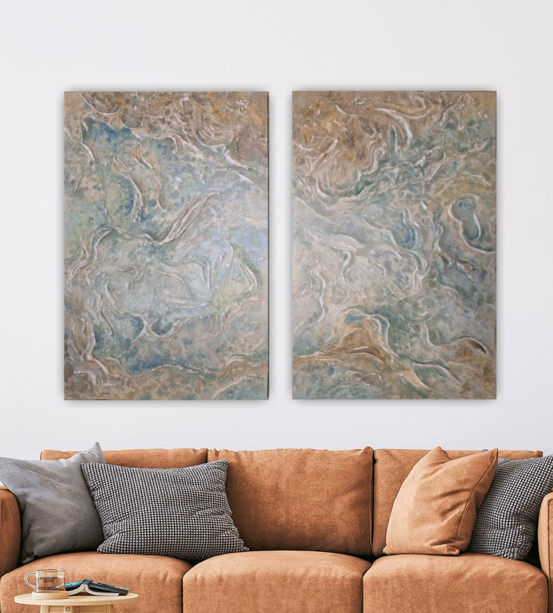 Panthalassa (Díptico) - Obra de arte original