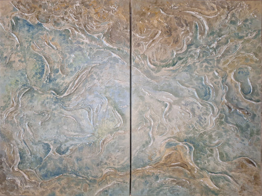 Panthalassa (Díptico) - Obra de arte original