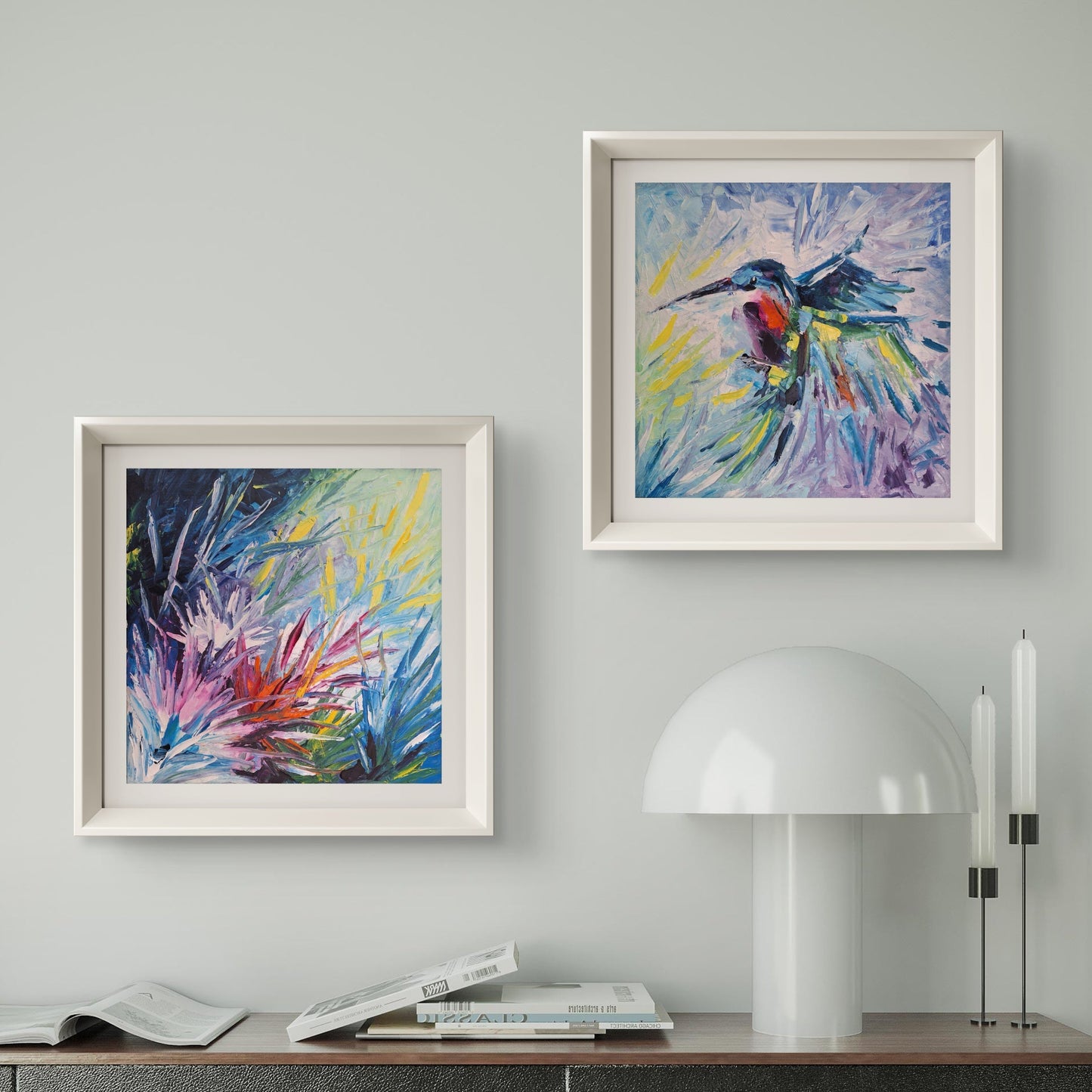 Obra de arte original - Visita del más allá