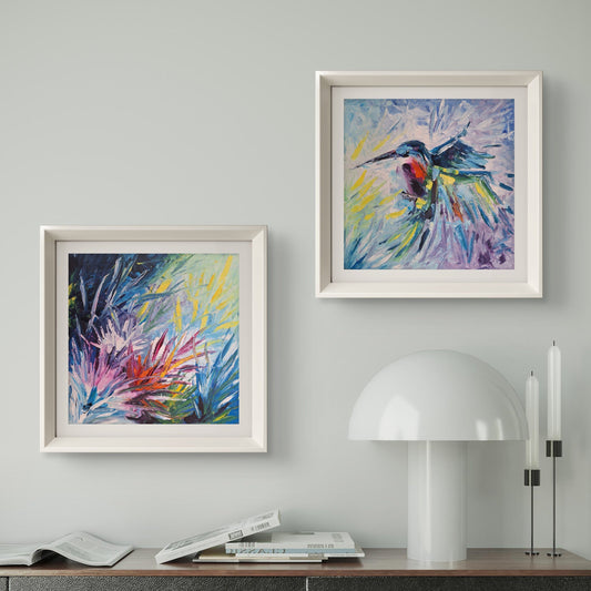 Obra de arte original - Visita del más allá