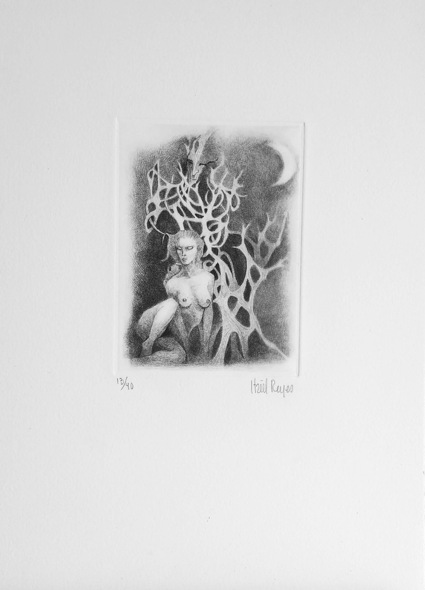 Obra de arte original- Al acecho