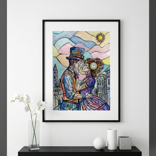 Obra de arte original -  amor steampunk