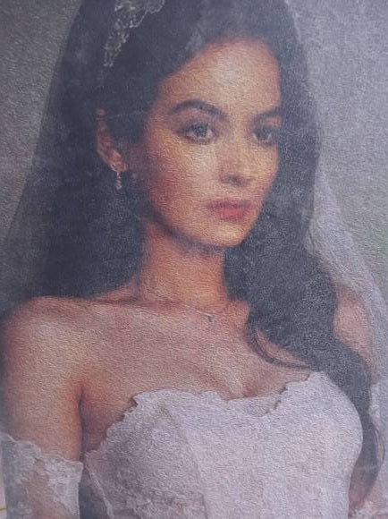 Obra de arte original - Maria Félix con vestido de novia