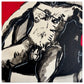 Torso rojo y negro