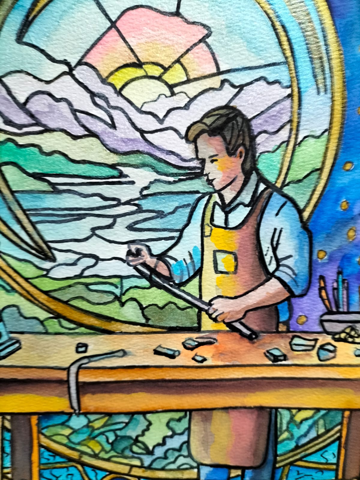 Obra de arte original- La belleza en lo roto