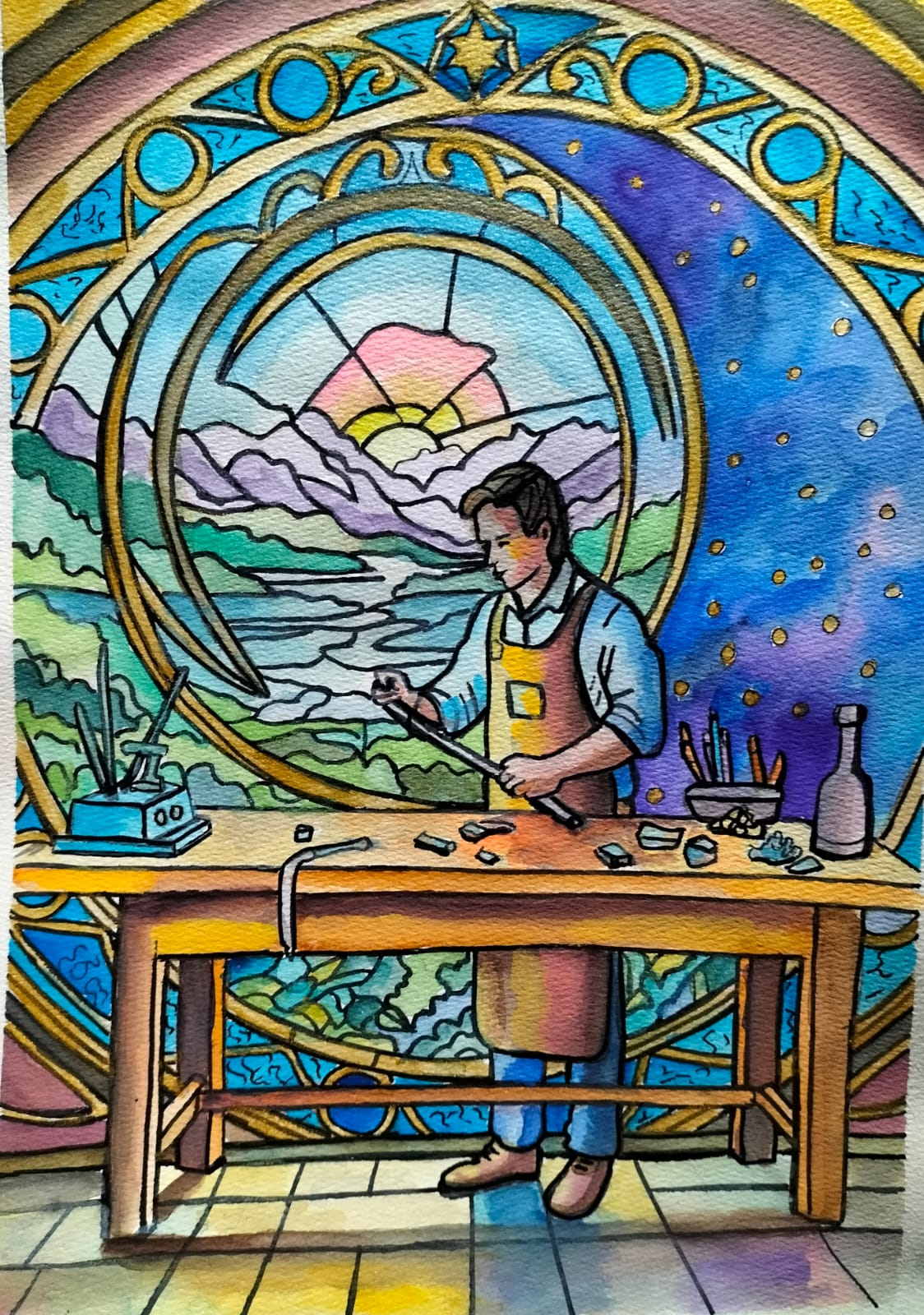 Obra de arte original- La belleza en lo roto