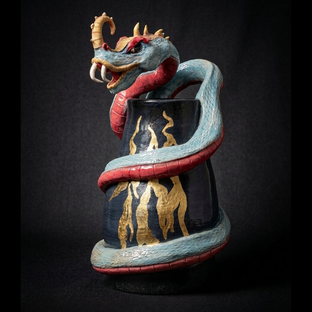Escultura Cerámica - Xihucóatl
