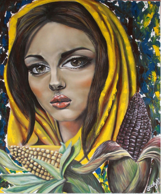 Rebozo amarillo