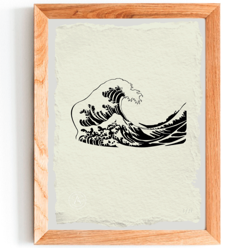 Grabado la gran ola - Katsushika Hokusai