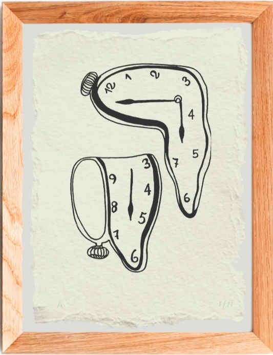 Grabado de Relojes de Dalí