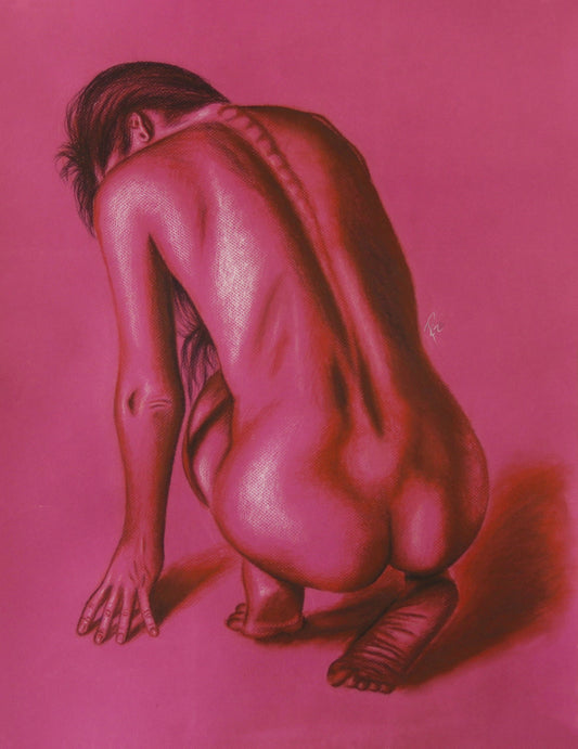Desnudo de mujer en rosa